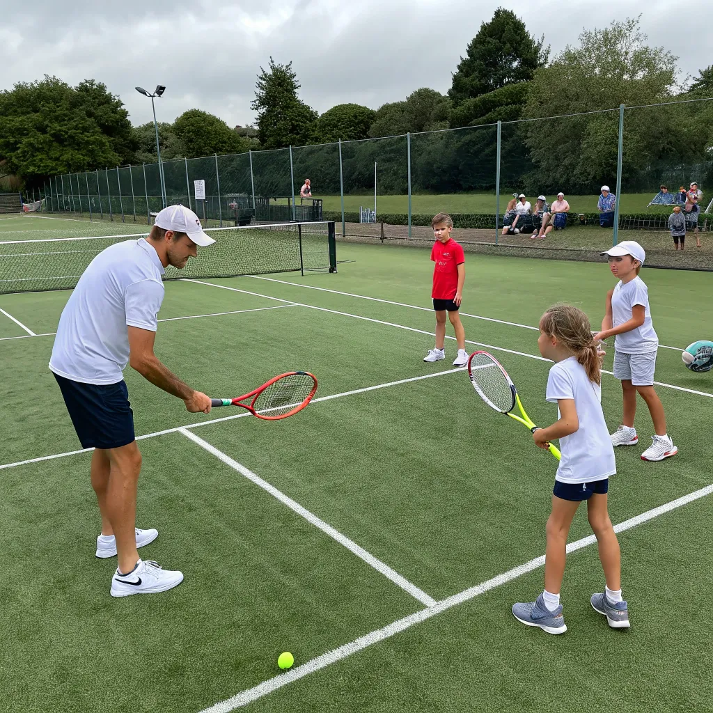 Beginner tennis lessons